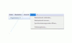 Netzwerk Tutorial: Windows 7 Netzlaufwerke dauerhaft zuordnen - Menü Netzlaufwerk verbinden