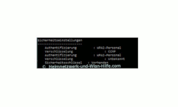 Windows 10 Tutorial - Wlan-Einstellungen und Wlan-Passwort anzeigen lassen – Abschnitt Sicherheitseinstellungen des Wlan-Profiles