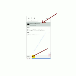 Windows 10 Tutorial - Wlan-Einstellungen und Wlan-Passwort anzeigen lassen – Eingabeaufforderung über das Suchfeld aufrufen