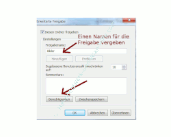 Heimnetzwerk Anleitungen: Die Windows-Heimnetzgruppe im eigenen Computernetzwerk nutzen - Einen Namen für die Windows 7 Freigabe vergeben