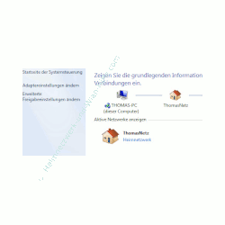 Heimnetzwerk Anleitungen: Die Windows-Heimnetzgruppe im eigenen Computernetzwerk nutzen - Windows 7 - Übersicht Netzwerk- und Freigabecenter