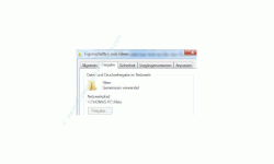 Heimnetzwerk Tutorials: Windows 7 Dateien und Drucker freigeben - Pfadanzeige des freigegebenen Ordners