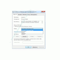 Windows 7 Dienste aktivieren oder deaktivieren - Den Starttyp eines Windows Fensters auswählen