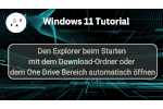 Windows Explorer mit neuen Startoptionen nutzen