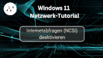 Internetabfragen (NCSI) deaktivieren