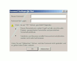Netzwerk-Anleitung: Windows Passwort über die zentrale Gruppenverwaltung ändern! Computerverwaltung - Fenster Neues Passwort eingeben
