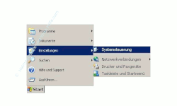 Schritt für Schritt Anleitung: Windows Benutzerpasswort Passwort ändern - Start, Einstellungen, Systemsteuerung