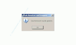 Netzwerk-Anleitung: Windows Passwort über die zentrale Gruppenverwaltung ändern! Computerverwaltung - Fenster - Bestätigung der erfolgreichen Änderung des Passwortes