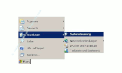 Netzwerk-Anleitung: Windows-Passwort auf Passwortrücksetzungsdiskette sichern! Start, Einstellungen, Systemsteuerung