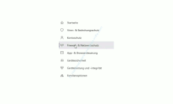 Windows 10 Tutorial - Mit dem Antivirenprogramm Windows Defender ein sicheres System konfigurieren! - Windows Sicherheit Menü Firewall- und Netzwerkschutz 