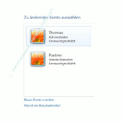 Windows Tutorials: Benutzerkonto mit Systembefehl net user anlegen - Windows 7 Erstelltes Benutzerkonto anzeigen