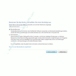 Windows Tutorials: Benutzerkonto mit Systembefehl net user anlegen - Windows 7 Neues Benutzerkonto erstellen