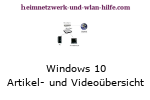 Windows 10 Artikel- und Videoübersicht