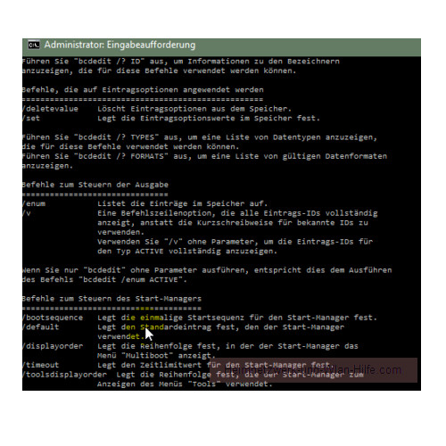 Das Windows 10 Bootmenü mit dem Bootmanager bcdedit konfigurieren