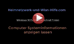 Computer Systeminformationen unter Windows 10 anzeigen lassen! - Youtube Video Windows 10 Tutorial