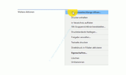 Druckverwaltung Windows 10 – Aktionen für Drucker aufrufen