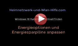 Energieoptionen und Energiesparplan von Windows 10 anpassen - Youtube Video Windows 10 Tutorial