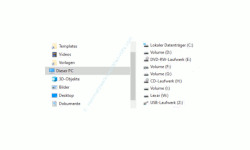 Windows 10 Tutorial - Einen USB-Stick Datenträger oder anderes Laufwerk ohne die Vergabe eines Laufwerksbuchstabens in dein System einbinden! - Windows Explorer – Abschnitt Dieser PC 