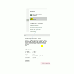 Windows 10 - Die neuen Netzwerkkonfigurationsmenüs – Konfigurationsfenster Ethernet