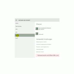 Windows 10 - Die neuen Netzwerkkonfigurationsmenüs – Netzwerk und Internet, Menü Ethernet