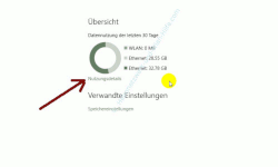 Windows 10 – Netzwerkverkehr und Datenvolumenverbrauch von Apps herausfinden – Der Link Nutzungsdetails in der Übersicht der Datennutzung