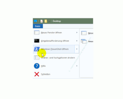 Die Windows 10 Standard-Kommandozeile durch die Power Shell ersetzen – Der Menüaufruf Windows PowerShell im Windows-Explorer