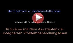 Windows 10 Probleme mit dem Assistenten der integrierten Problembehandlung lösen - Youtube Video Windows 10 Tutorial