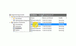 Windows 10 Ereignisanzeige – Das Protokoll Installation