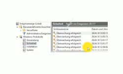 Windows 10 Ereignisanzeige – Das Protokoll Sicherheit