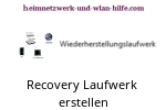  Windows 10 Recovery Laufwerk (Wiederherstellungslaufwerk) auf USB-Stick oder DVD erstellen