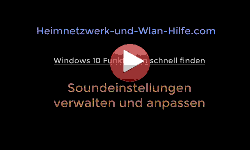 Soundeinstellungen unter Windows 10 verwalten und anpassen - Youtube Video Windows 10 Tutorial