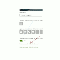 Windows 10 Tutorial- Sperrbildschirm konfigurieren – Option, Einstellungen für Bildschirmtimeout