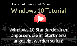 Windows 10 Standardordner anpassen, die im Startmenü angezeigt werden sollen! - Youtube Video Windows 10 Tutorial