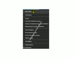 Windows 10 Tutorial - Symbolleisten in der Taskleiste einbinden – Kontextmenü Taskleiste, Befehl Ordner öffnen