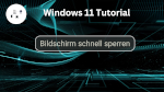 Bildschirm schnell sperren