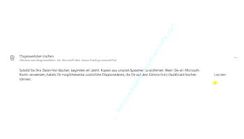 Windows 11 Konfigurationsbereich – Diagnosedaten löschen