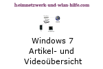 Windows 7 Artikel- und Videoübersicht