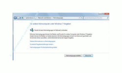 Windows 7 Heimnetzwerk Tutorial: Heimnetzgruppe einrichten - Systemsteuerung Suchergebnis Heimnetzgruppe