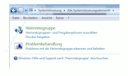 Windows 7 Heimnetzwerk Tutorial: Heimnetzgruppe einrichten - Systemsteuerung Suchergebnis Heimnetzgruppe