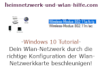 Windows 10  Tutorial - Dein Wlan-Netzwerk durch die richtige Konfiguration der Wlan-Netzwerkkarte beschleunigen!