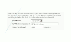 Wlan-Netzwerk Tutorial: WLAN WPA / WEP Verschlüsselung aktivieren oder ändern! Fritzbox Konfigurationsmenü - Menü Einstellungen WLAN Sicherheit Fenster WLAN-Sicherheit Verschlüsselungseinstellungen