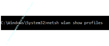 Alle vorhandenen Wlan-Profile mit dem Befehl netsh wlan show profiles anzeigen lassen