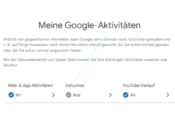 Anzeige der Aktivitätsbereiche für die schnelle Änderung von Aktivitätsaufzeichnungen