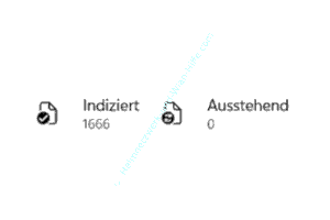Anzeige der Anzahl der indizierten Elemente
