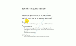 Windows 10  Tutorial - Die Anzeige von Benachrichtigungen im Infocenter anpassen! - Anzeige der Optionen für den Benachrichtigungsassistenten 