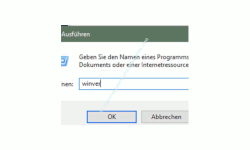 Tutorial - Versionsnummer der Windows 10 Installation anzeigen lassen – Anzeige der Version über den Systembefehl winver