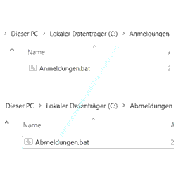 Windows 10 Tutorial: Benutzerverwaltung - Anzeige des Speicherortes unserer An- und Abmeldeskripte 