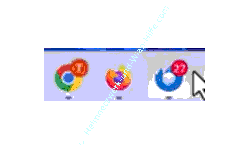 Anzeige von Informationen Batches über den Taskleistenprogrammsymbolen