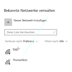 Wlan-Netzwerk Tutorial: Anzeige von Wlan-Netzwerken, mit denen schon eine erfolgreiche Verbindung stattgefunden hat