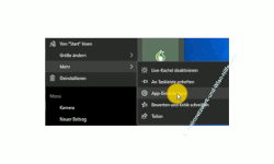 Windows 10  Tutorial - Menüfunktionen, Kacheloptionen und Kachelbefehle erläutert! - App-Einstellungen zur Konfiguration einer Anwendung aufrufen